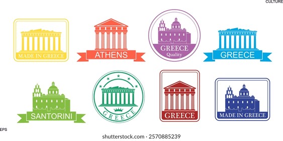 Greece logo. Isolated Greece on white background