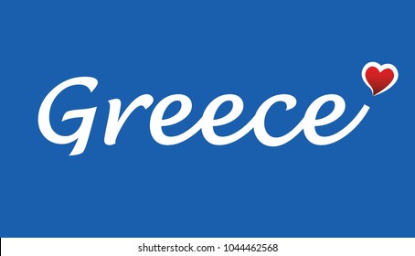 Greece Logo Type Writing