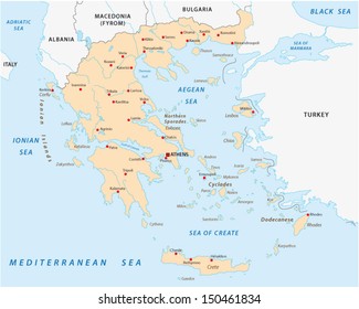 greece map svg