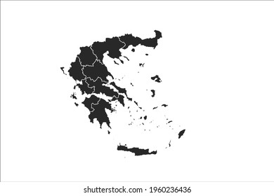 Grecia mapea el color negro sobre el fondo blanco