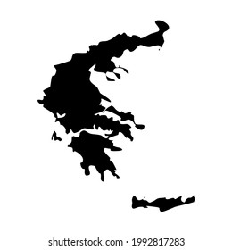 greece map country vector illustration logo creative idea