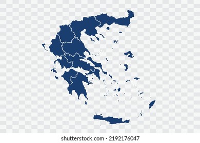 Greece Map dark blue Color on White Background quality files Color (043B72) png