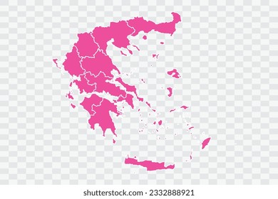 Greece Map Fuscia Color Background quality files png