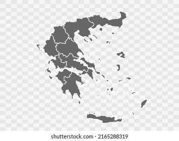 Grecia Mapa el color gris en la columna de fondo
