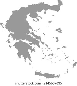 Mapa de Grecia sobre el png o fondo transparente, Símbolos de Grecia . ilustración vectorial