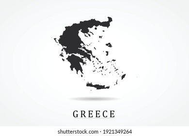 Greece Map on white background - Vector illustration eps 10