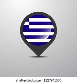 Greece Map Pin