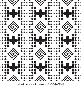 Greece meander fabric background. Vector seamless pattern. Stylish textile print with greek design.