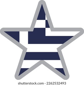 Greece national flag icon vector Illustration material