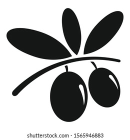Greece olive icon. Simple illustration of greece olive vector icon for web design isolated on white background