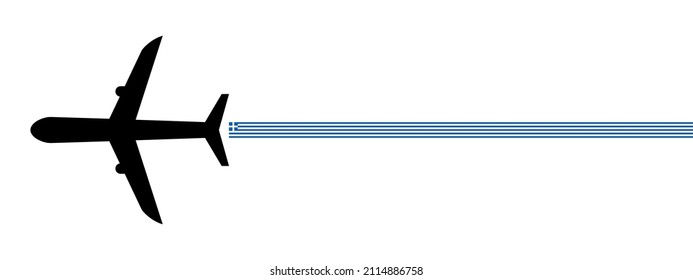 greece plane icon vector illustration. isolated on white background