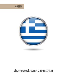 Griechenland-Muster für die runde Vektorillustration