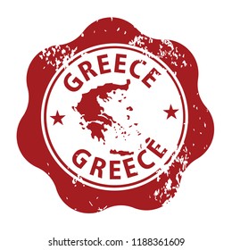 greece rubber stamp