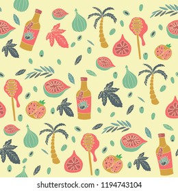 Greece seamless pattern in vintage style. For textile and wrapping paper. Vector illustration