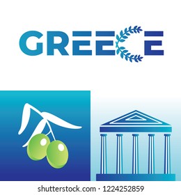 Greece set icon