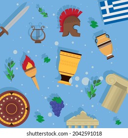 Grauset-Symbole, Muster-Hintergrund