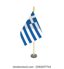 greece table flag vector design illustration