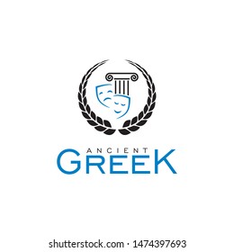 Greece Template Banner Logo Stock Vector (Royalty Free) 1474397693 ...