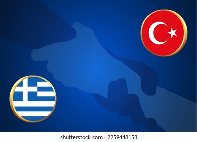 Greece and Turkey Help Each Other After Earthquake Disaster. Earthquake Debris Greece Turkey Aid idea.