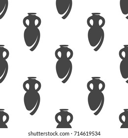 Greece vase seamless pattern. Vector illustration for backgrounds