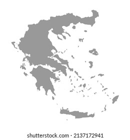 Greece vector country map silhouette