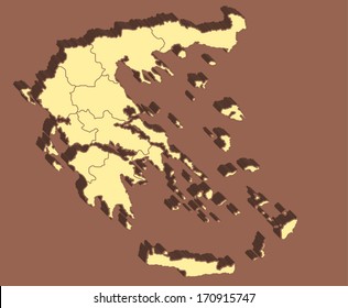 Greece Vector Map
