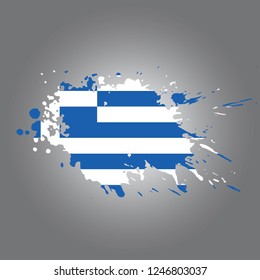 Greece Vector paint stain