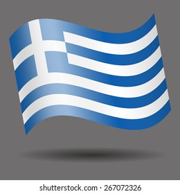 Greece waving flag