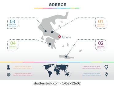 GREECE-info graphics elements Vector illustration