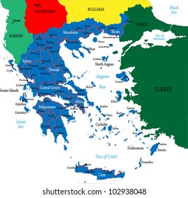 Greece-political map