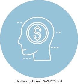 Greed Line vector Icon Design
