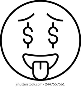 Greed vector icon. Can be used for printing, mobile and web applications.