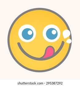 Greedy - Cartoon Smiley Vector Face