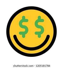 greedy expression emoticon