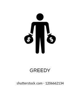Greedy icon. Greedy symbol design from Activity and Hobbies collection. Simple element vector illustration on white background.
