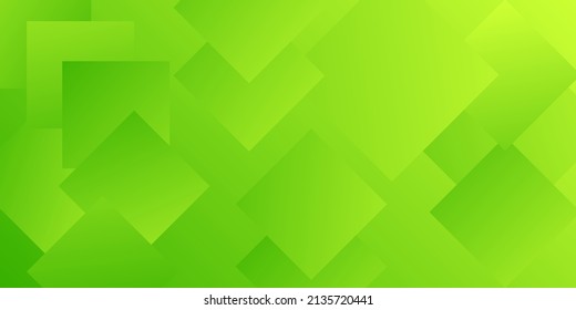 greeen background with abstract square shape, minimal geometric background, Minimal color abstract gradient banner template