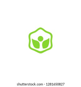 greeen leaf logo vector