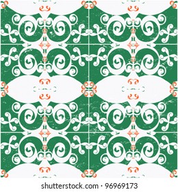 Greeen and orange abstract background