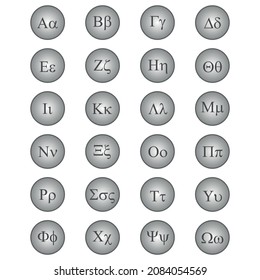 the greek alphabet letters font. greek alphabet set vector. alpha beta gamma delta sign