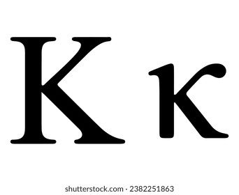 Greek alphabet silhouette vector art white background