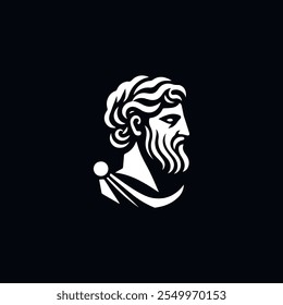 Greek ancient god logo for sale.