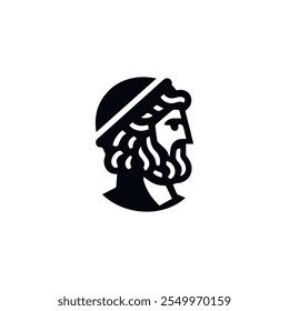 Greek ancient god logo for sale.