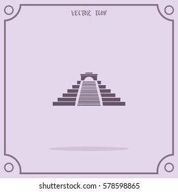 Greek Architecture Vector Icon.