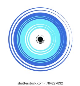 Greek Blue Evil Eye Vector - Symbol Of Protection