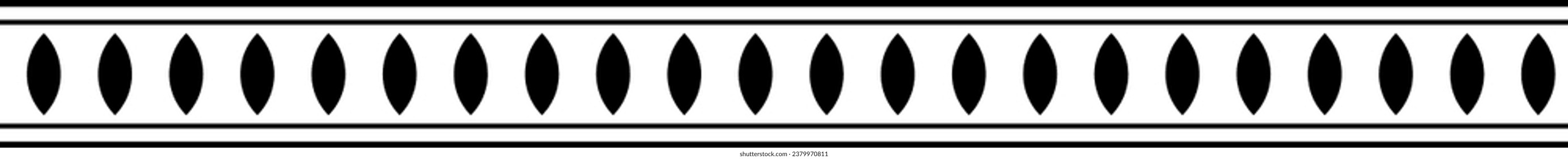 Vector aislado del elemento decorativo del marco del borde griego