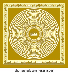 Greek border patterns. Illustration on white background greece vector art
