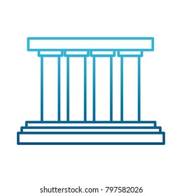 Greek building columns