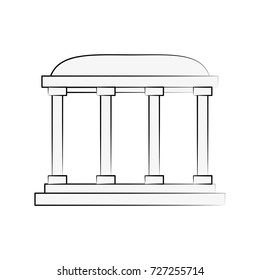 Greek Building Symbol Stock Vector (Royalty Free) 727255207 | Shutterstock