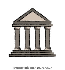 greek building vector illustration