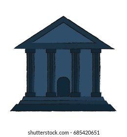 greek building vector illustration
